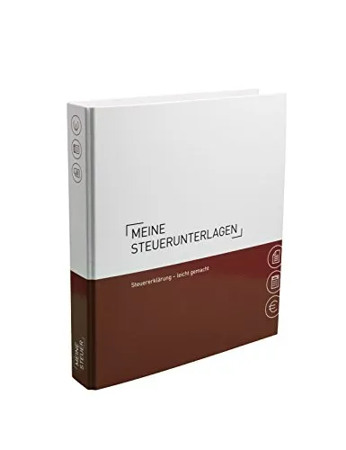 Ringbuch A4 für Steuerunterlagen - Themenringbuch mit Register & Trennblättern - Optimale Strukturierung und Ablage aller Unterlagen im Bereich Steuern - Ordner schmal A4 für Steuern