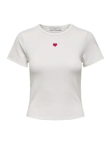 ONLY Onlelva June Emb S/S Tee JRS Noos