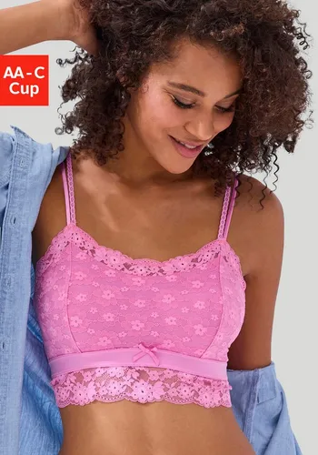 Vivance Bralette-BH Anisa aus blumiger Spitze in leichter Longform, sexy Dessous