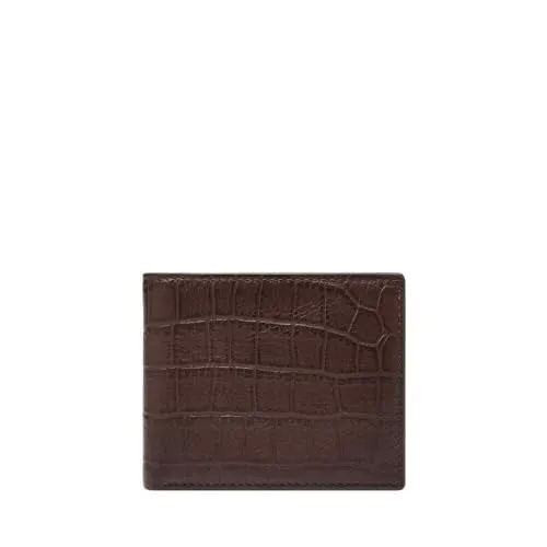Fossil Geldbörse Bifold Large Coin Pocket aus echtem Leder - Elegante Geldbörse aus echtem Leder mit 8 Kreditkartenfächern und Münzfach, ideal für stilbewusste Nutzer.