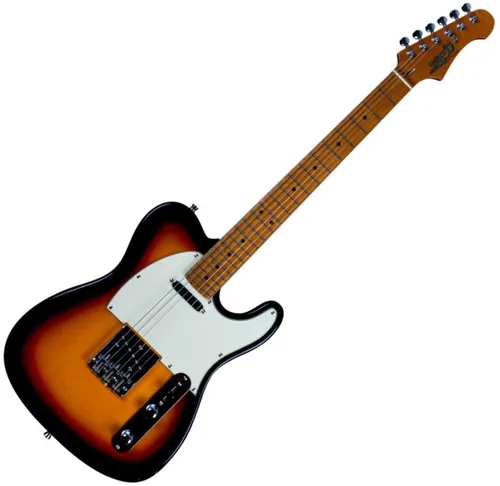 Jet Guitars JT-300 E-Gitarre Sunburst - Gitarren, 300 Series mit Linde-Korpus und geröstetem Ahorn-Griffbrett für warmen Klang und hervorragende Spielbarkeit.