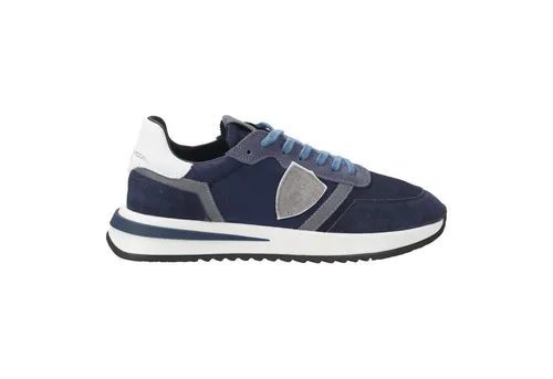 PHILIPPE MODEL TROPEZ 2.1 LOW Sneaker für Herren in Blau - Luxus-Sneaker in Blau, vereint mutiges Design und italienische Handwerkskunst, ideal für Business und Freizeit!