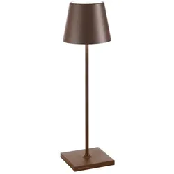 Zafferano Poldina Pro Lampe - Kabellose Tischlampe für Innen und Außen - Tischlampen mit Touch Control, dimmbar und wiederaufladbar, ideal für stimmungsvolle Beleuchtung im Garten oder auf der Terrasse.