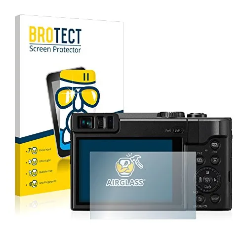 BROTECT Schutzglas Folie für Panasonic Lumix DC-TZ91 Panzer Schutzfolie Glas [Extrem Kratzfest 9H, Anti-Fingerprint, Ultra-Transparent]
