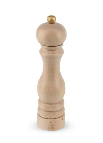 Peugeot Paris Salt Grinder U Select Z - 22 cm Wood Natural - Küchenzubehör mit zeitlosem Design, ausgestattet mit dem exklusiven u'Select System für 6 Mahlgrade und einem langlebigen Zirconia Mahlwerk für perfekt gewürzte Speisen.