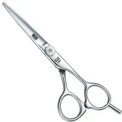 KASHO Haarschere Design Master Offset KDM-55 os 5½" - Haarschneider mit semi-konvexem, hohl geschliffenem Scherenblatt für präzise Schnitte und stufenlos einstellbare Vorspannung – ideal für Einsteiger in die Friseurkunst.