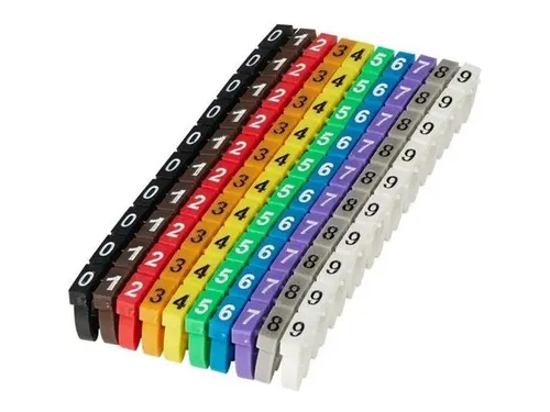 MicroConnect Set Kabelmarker-Clips - numerisch