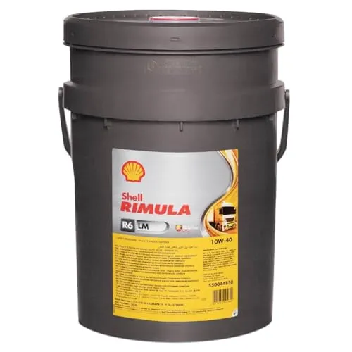 Shell Motoröl Rimula R6 LM 10W-40 - Hochleistungsöl für Diesel-Motoren - Motoröl, speziell entwickelt für schwere Diesel-Motoren, bietet hervorragenden Schutz und verlängert die Lebensdauer Ihres Fahrzeugs.