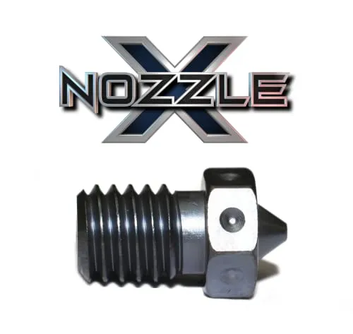 E3D V6 Nozzle X 0,6 mm - Hochleistungsdüse für 3D-Drucker - Zubehör für 3D-Drucker, hergestellt aus gehärtetem Werkzeugstahl für extreme Temperaturen bis 500 °C, ideal für alle Materialien von PLA bis PEEK.