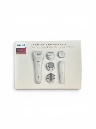 Philips BRE770/92 Series 9000 Akku Epilierer - Epilierer für Damen mit 40 Min Akkulaufzeit, LED-Beleuchtung und wasserdichtem Design – ideal für eine gründliche Haarentfernung zu Hause.