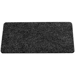 ANRO Fußmatte Türvorleger Schmutzfangmatte POET, eckig, Höhe: 5 mm, Kräuselig Größe 40x80cm schwarz 40 cm x 80 cm x 5 mm