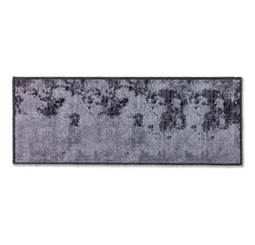 Felicido Fußmatte innen rutschfest - Beton grau 50x130 cm - Fußmatte für Eingang und Flur, waschbar bei 30°C, rutschfest und umweltfreundlich - ideal für einen sauberen und sicheren Eingangsbereich.