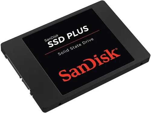 SANDISK ® SSD Plus 2 TB - Interne SATA-Festplatte - Festplatten mit 2 TB Kapazität für blitzschnelle Systemstarts und hohe Lese-/Schreibgeschwindigkeiten von bis zu 545 MB/s. Ideal für Gaming und kreative Anwendungen, stoßfest und langlebig.