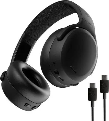 SKULLCANDY Crusher ANC 2 - Over-ear Kopfhörer in True Black, mit aktiver Geräuschunterdrückung und beeindruckendem Bass für ein immersives Hörerlebnis