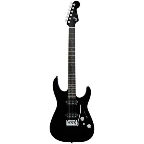 Charvel Pro-Mod Plus DK24 HH 2PT E Raven Black E-Gitarre - Hochwertige E-Gitarre mit Lindenkorpus, Speed Neck-Profil und Seymour Duncan Humbuckern für vielseitigen Klang. Inklusive Gigbag und modernem Wilkinson Tremolo für kreative Spielmöglichkeiten.