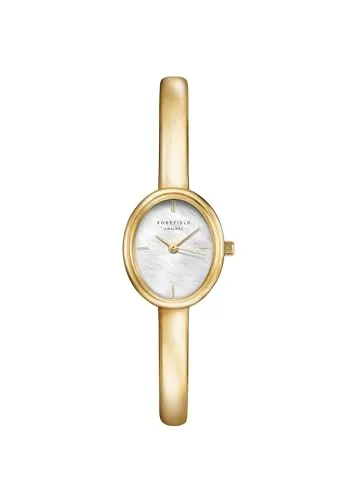 Rosefield Bangle S Gold Uhr - STWGSG-ST04 - Elegante Armbanduhr und Schmuckstück in einem, wasserdicht bis 3 ATM. Ideal für den Alltag und perfekt für jeden Anlass. Entspanntes Design für die moderne Frau.