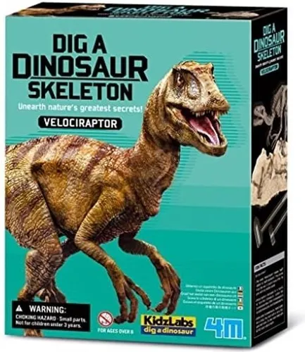 Gadget - 4M: Scava E Crea Lo Scheletro Di Un Velociraptor -D- 4m