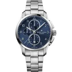 Maurice Lacroix Pontos Chronograph PT6388-SS002-420-1 - Sonnenschliff,blau,silber - 43mm