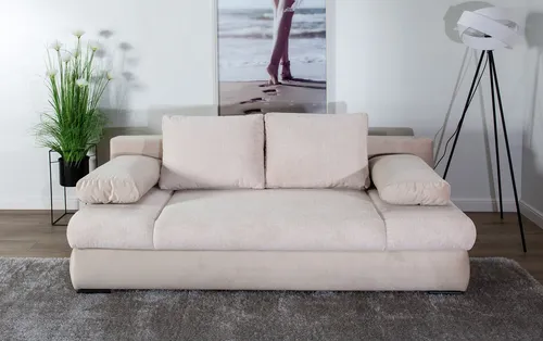COLLECTION AB Schlafsofa Chicago, B: 200 cm, mit Bettfunktion und Bettkasten - Das Schlafsofa »Chicago« überzeugt mit hochwertiger Federkern-Polsterung, einem praktischen Bettkasten und zwei Armlehnenkissen. Ideal für gemütliche Abende und als Gästebett – ein echtes Multitalent im Wohnzimmer!