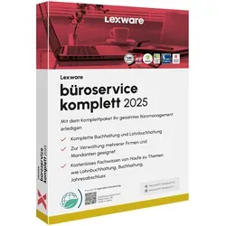 Lexware Büroservice Komplett 2025 Mehrplatzversion - Abo - Office-Software für Lohn- und Buchhaltungsbüros, inklusive Mandantenverwaltung und Haufe-Fachwissen für effiziente tägliche Abläufe.