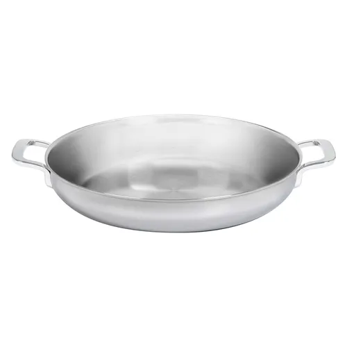 Demeyere Multifunction Bratpfanne 24 cm - Hochwertiger Edelstahl - Pfanne aus 18/10 Edelstahl mit Silvinox®-Beschichtung für einfache Reinigung. Ideal für alle Herdarten, besonders Induktion, und perfekt zum Braten von Fleisch und Gemüse.