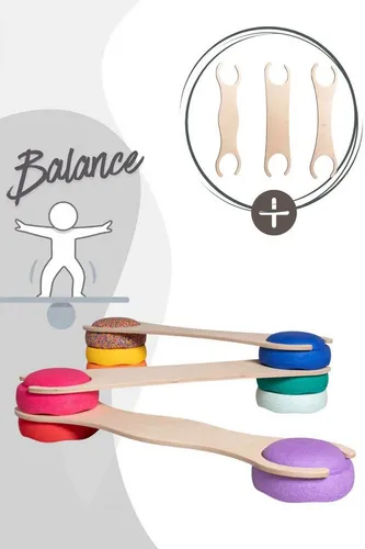 tiSsi® Balance Board Set - Innovatives Balance Board Set für Kinder, fördert die motorischen Fähigkeiten und sorgt für Spaß beim Spielen.