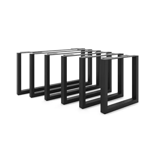 HEVVA Möbelfüße 45 cm - Stabil und Stylisch für Ihr Zuhause - Vielseitige Möbelfüße in 7 Tiefen und 6 Höhen, ideal für Schränke, Sofas und Betten. Robuste Metallprofile mit seidenmatter Pulverbeschichtung sorgen für Langlebigkeit und ansprechendes Design.