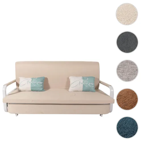 Schlafsofa HWC-M83, Schlafcouch mit Bettkasten - Bequemes Schlafsofa mit Schlaffunktion und abnehmbaren, waschbaren Bezügen. Ideal für Wohnzimmer oder Gästezimmer, bietet Platz für 2 Personen und zusätzlichen Stauraum.