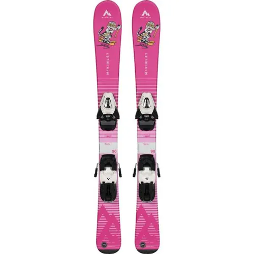 McKINLEY Ski-Set Skitty mit Schraubbindung - Beliebtes Kinder-Ski-Set mit coolem Design und geschraubter Bindung. Ideal für den Ski-Tausch, sicher und zuverlässig für unvergessliche Tage im Schnee.
