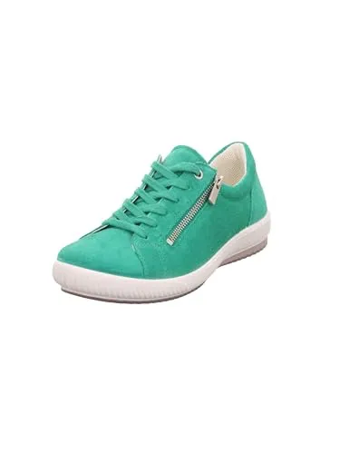 Legero Damen Tanaro 5.0 Sneakers, Columbia (GRÜN) 7100, 38 EU - Damen-Schnürhalbschuhe aus superweichem Leder mit herausnehmbarer Einlegesohle und Komfortweite "G" für optimalen Tragekomfort.
