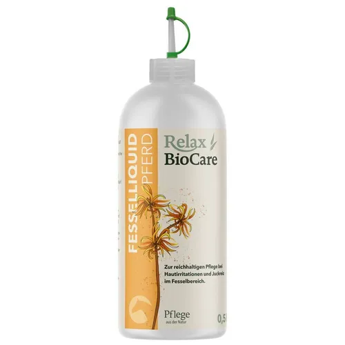 Relax Biocare Fesselliquid 500 ml für Pferde | Pflegt die Haut, gegen Juckreiz 