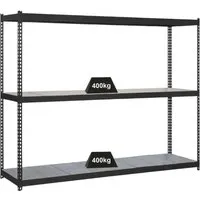 PROREGAL Schwerlastregal Yeti - 200 x 180 x 45 cm - Hochwertiges Schwerlastregal mit 400 kg Fachlast pro Ebene, ideal für Werkstätten und Lager. Höhenverstellbare Fachböden und optional Räder für Mobilität.