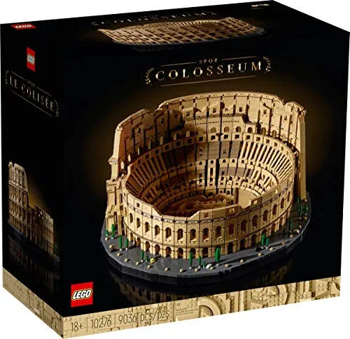 LEGO 10276 Creator Expert Kolosseum - Bauspielzeugset mit 9.036 Teilen, das größte LEGO Modell aller Zeiten, bietet stundenlangen Bau-Spaß und ein informatives Bilderbuch zur Geschichte.