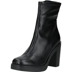 STEVE MADDEN Stiefelette aus Lederimitat - Hochwertige High-Heel-Stiefelette in Schwarz, Größe 42 EU - Stylische High-Heel-Stiefelette aus Lederimitat in klassischem Schwarz, ideal für casual Looks. Komfortabler Blockabsatz und praktische Reißverschlussöffnung.
