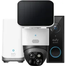 eufyCam Solocam S340 + eufy Video Doorbell E340 + Homebase 3