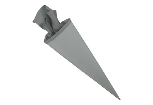 itenga Schultüte itenga Bastelschultüte 70cm mit Filzverschluss GRAU