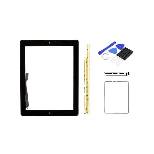 kaputt.de Touchscreen kompatibel mit Apple iPad 4 Set