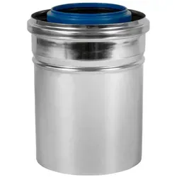 Skoberne Condens Blue AZ-Übergang D 80/125 - Länge 175 - Sanitärinstallation mit schwerentflammbarem Polypropylen für maximale Sicherheit und optimale Passgenauigkeit, ideal für sichere Abgas- und Zuluftführung.