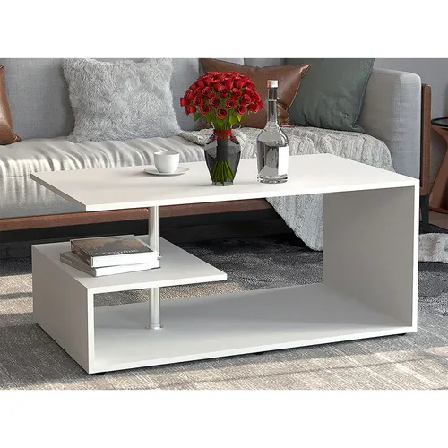 VCM Holz Couchtisch Maliso M - Couchtisch mit modernem Design, zwei Fächern für großzügigen Stauraum und stabiler Verarbeitung – ideal für ein stilvolles Wohnzimmer.