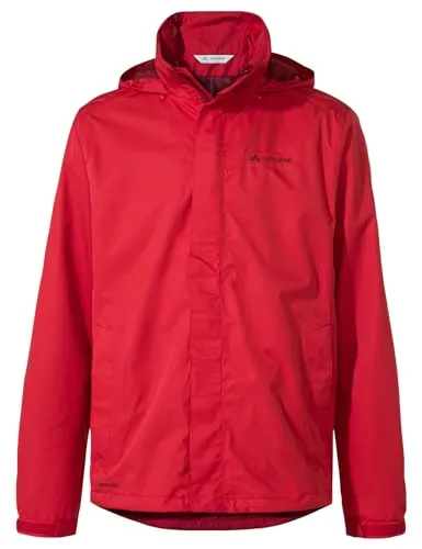 VAUDE Herren Mens Escape Light Jacket - Rote Wanderjacke für Outdoor-Abenteuer - Wanderjacke aus 2-Lagen Material mit weitenregulierbarer Kapuze und 2 Reißverschlusstaschen, ideal für aktive Outdoor-Enthusiasten.