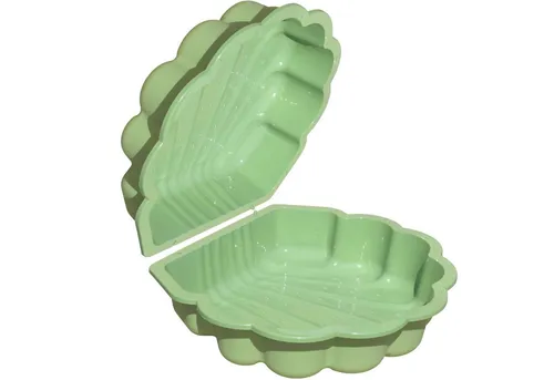 TikTakToo Sandkasten Wasser- und Sandmuschel - Vielseitiger Spielspaß für Kinder - Sandkasten, Babypool und Bällebad in einem! Ideal für stundenlangen Spielspaß im Sommer und Winter. Maße: L 87 x B 77 x H 19 cm, für Kinder von 1 bis 6 Jahren.