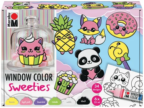 Marabu Window Color fun & fancy "Sweeties" 6 x 80 ml