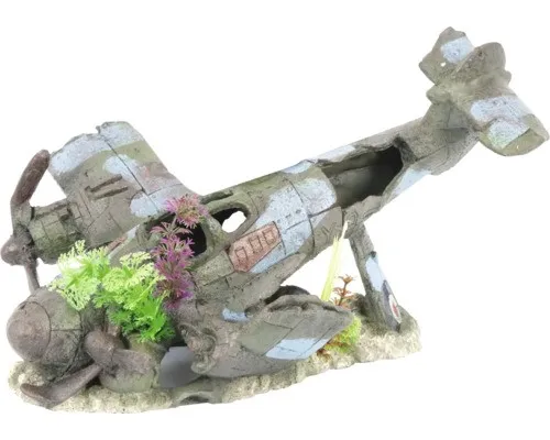Aquariumdekoration aquatlantis Flugzeug L 32,5x21,5x18 cm