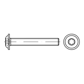 FLAKO-Schr. Bund ISO7380-2 A 2 M 8x40 -T40 (200 Stück) - Hochwertige Flachkopfschrauben mit Innensechsrund und Bund, M 8 x 40 mm, ideal für präzise Befestigungen in verschiedenen Anwendungen. Perfekt für Profis und Heimwerker.