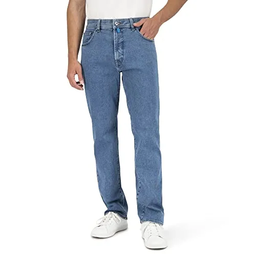 Pierre Cardin Herren 5-Pocket Dijon Jeans, Dark Blue Used - Jeans aus hochwertiger Bio-Baumwolle mit Sustainable Green Rivet Comfort Stretch für optimale Bewegungsfreiheit und Langlebigkeit.
