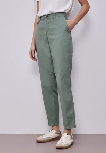 Street One Chino Casual Fit in Softer Qualität - Dark Mint Green 34 - Modische Twill Chino im Casual Fit mit Slim Legs. Perfekt für den Alltag, bietet sie Komfort und Stil. Maße bei EU-Größe 38: Taillenabschluss 41,5 cm, Innenbeinlänge 68 cm.