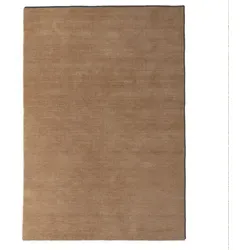 Steffensmeier Gabbeh Teppich Nomade 200x200 cm - Hochwertiger Kurzflor Teppich aus 100 % reiner Schurwolle, perfekt für Wohnzimmer und Flur. Mit seinem Ethno-Look bringt er Wärme und Charakter in Ihr Zuhause. Größe: 200x200 cm, Farbe: Sand.