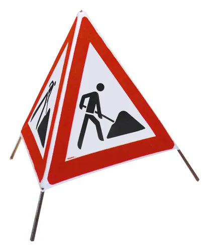 Horizont Faltsignal Typ.70N 700 mm Verkehrszeichen 123 Baustelle - 256882
