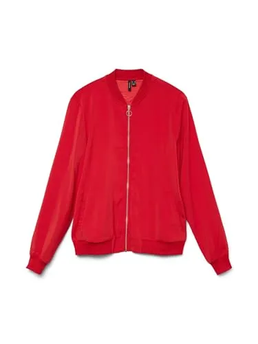 Vero Moda VMCOCO L/S BOMBER Bomberjacke - Funktionsjacken für Frauen, modisch in kurzer Form, ideal für kühlere Tage und bequem mit praktischen Eingrifftaschen.