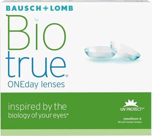 Bausch & Lomb Biotrue® ONEday 90er Box Tageslinsen - Die Biotrue ONEday Tageslinsen aus innovativem Hydrogel bieten hohen Tragekomfort und Feuchtigkeit. Ideal für den täglichen Gebrauch, ganz ohne Reinigungsaufwand.